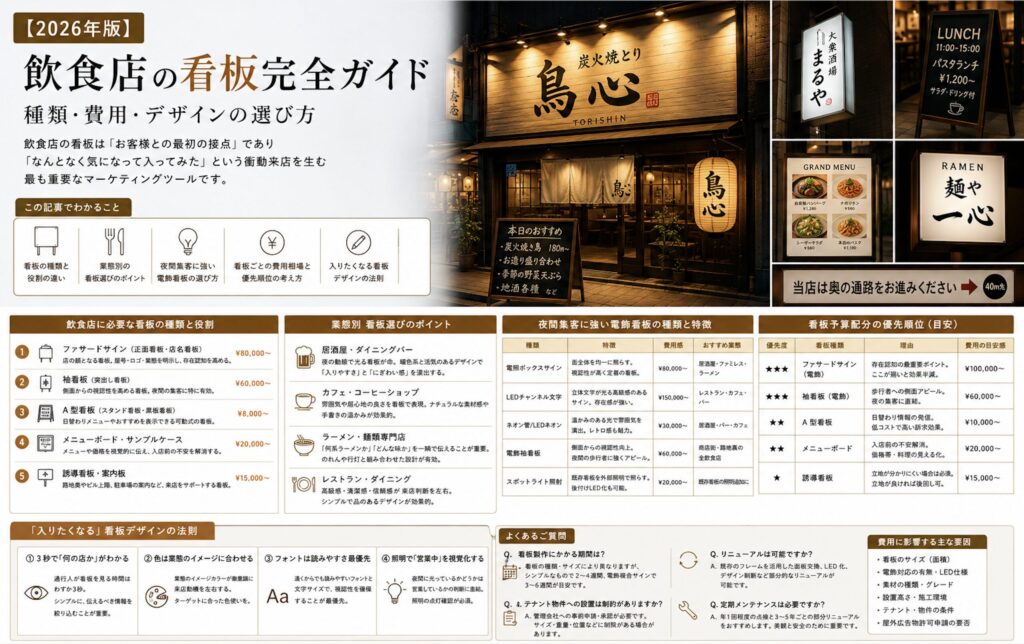 飲食店看板